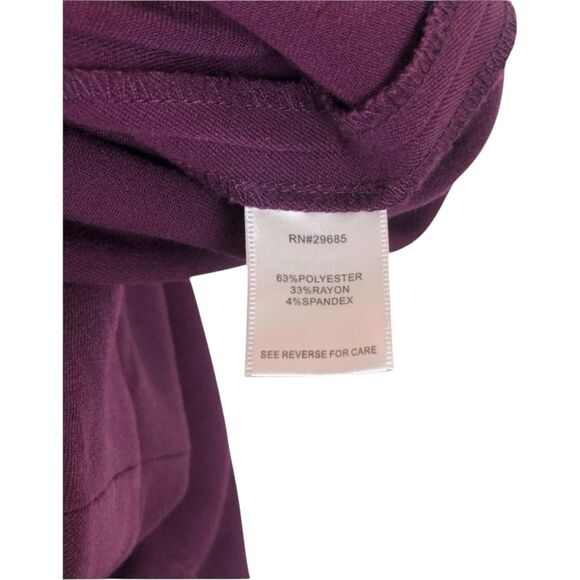 Pendleton Maroon Wool Altered Cropped Ankle Pants Women's Size 10 - Picture 4 of 7